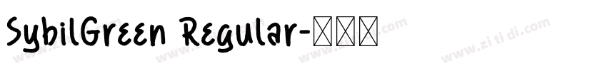 SybilGreen Regular字体转换